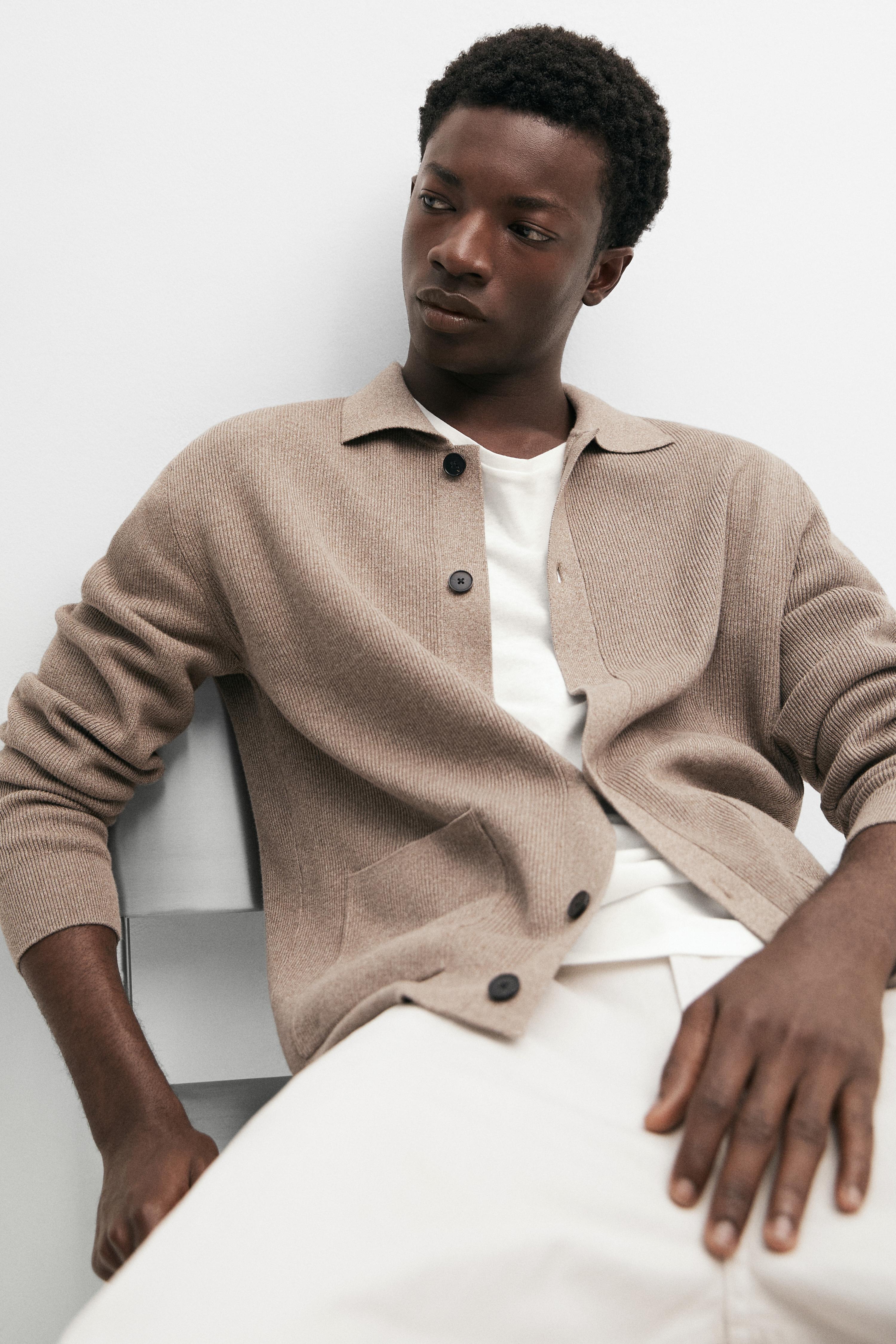 Cardigan en maille de coton